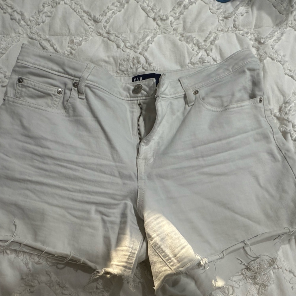 GAP White Denim Shorts